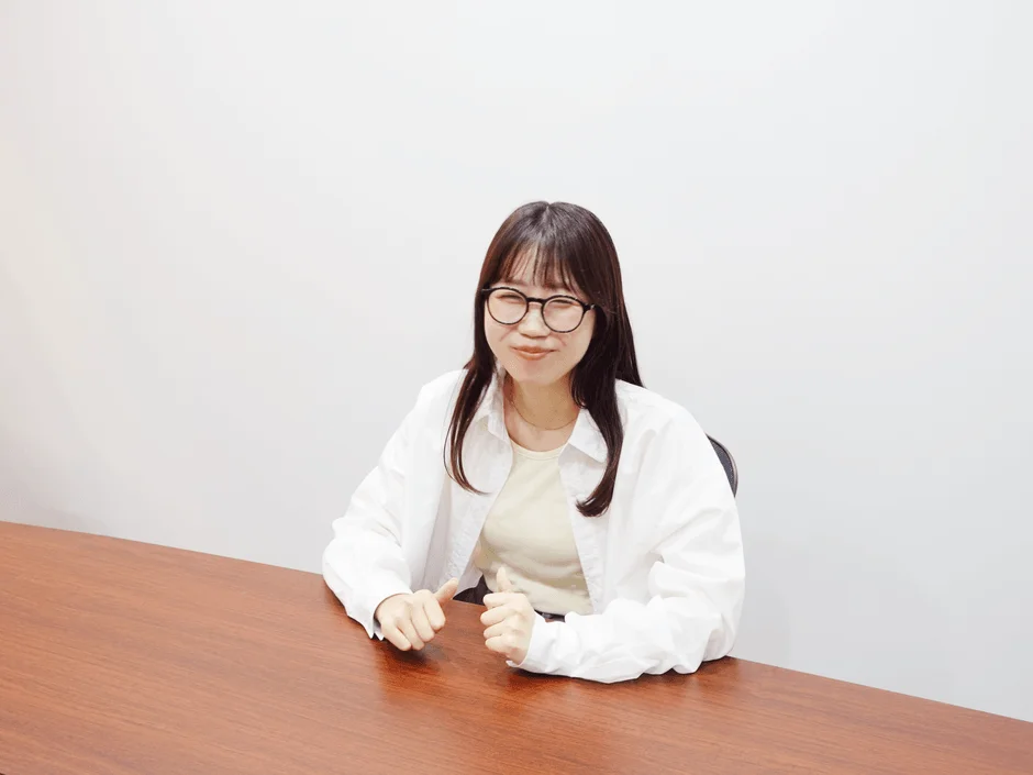 仕事中のポートレート