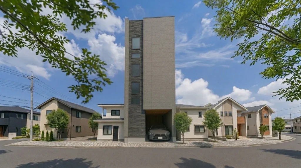 都心の狭小地でも夢のマイホームを実現！「もくよんⓇ」耐火木造4階建て住宅の建築現場見学会が8月限定で開催