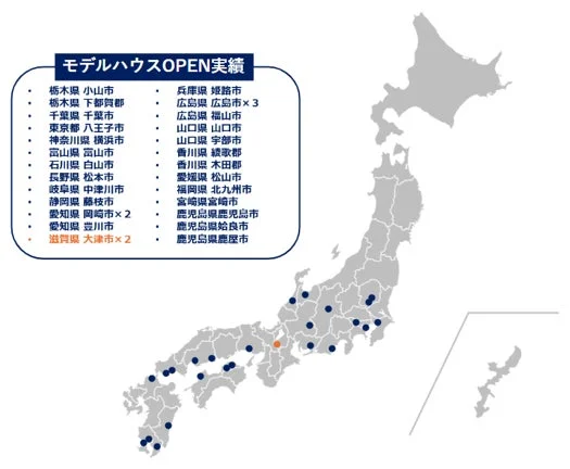 モデルハウスOPEN実績