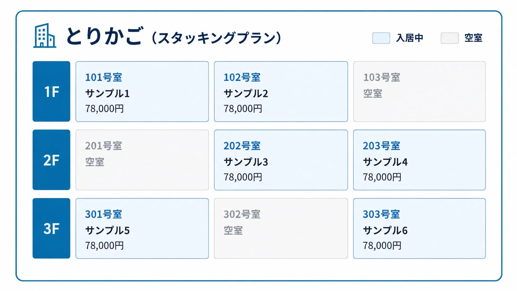 とりかご・スタッキングプラン
