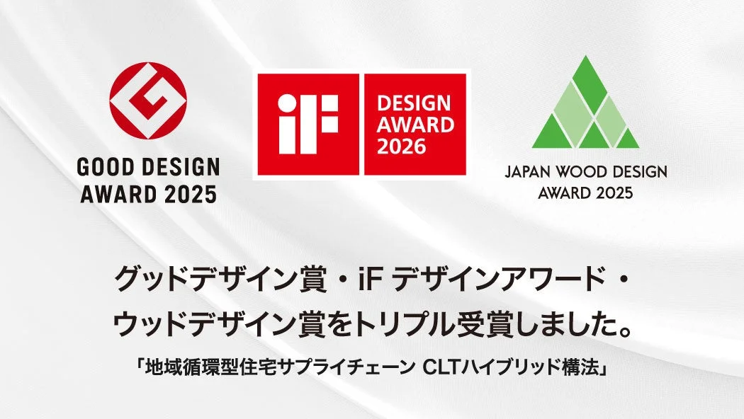 グッドデザイン賞、iFデザインアワード、ウッドデザイン賞のロゴ
