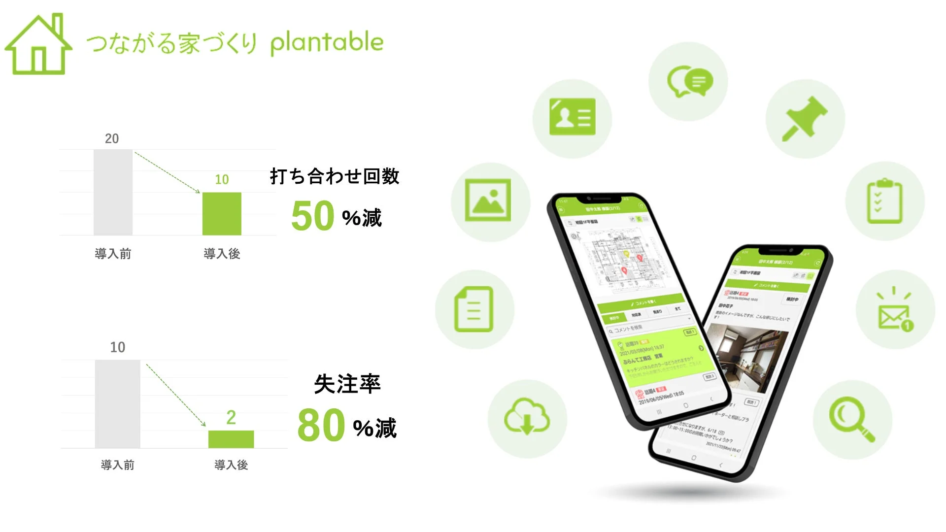 plantableアプリの概要を示す画像