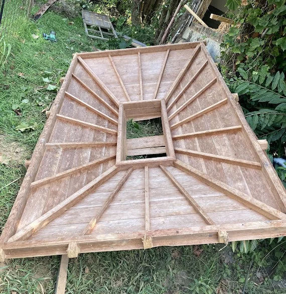 木製、構造物、建設中、屋根、DIY、野外、未完成、建築資材、フレーム、木工