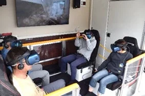 VR防災体験車による災害シミュレーション体験