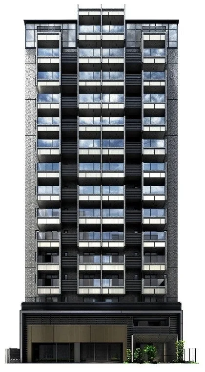 現代的な高層マンションの外観