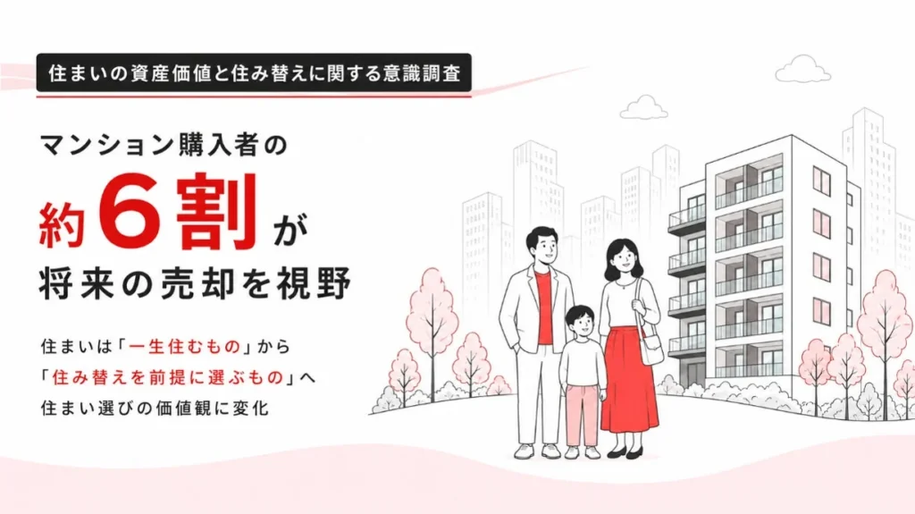「一生もの」から「資産」へ？ マンション購入者の6割が将来の売却を視野に！住まい選びの新常識とリノベーションの可能性