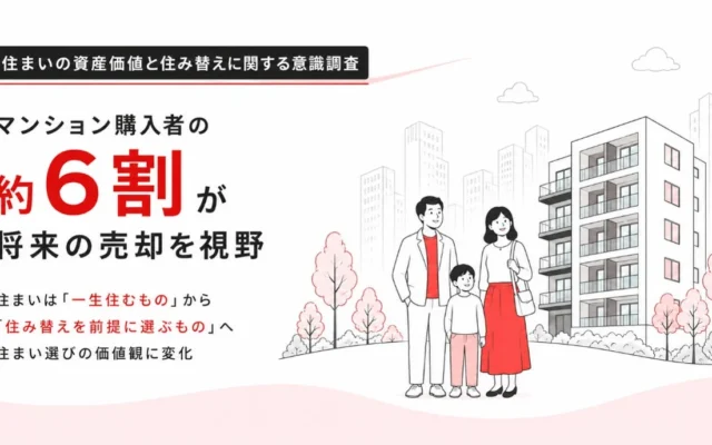 「一生もの」から「資産」へ？ マンション購入者の6割が将来の売却を視野に！住まい選びの新常識とリノベーションの可能性