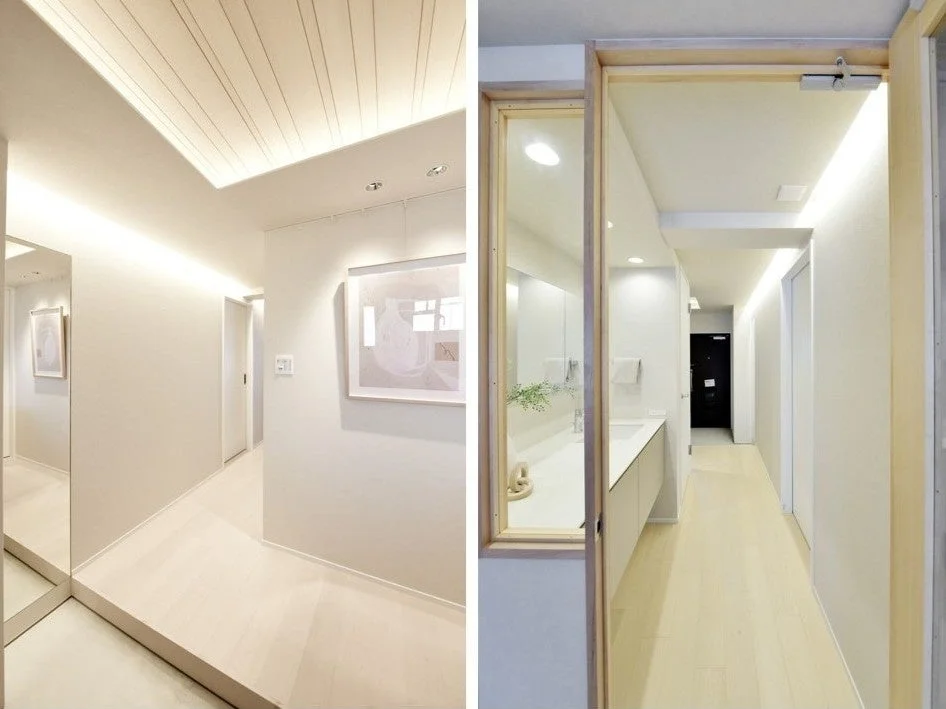 明るく清潔感のあるモダンな住宅のインテリア