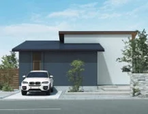 モダンな一戸建ての外観
